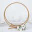 Double Frame Hoop Table Centerpiece Metal Gold - Wedding Cake Display & Flower Stand 24"