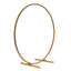 Round Wedding Arch Table Centerpiece Metal Gold - Hoop Wreath Tabletop Decor for Receptions 24"