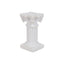 6-Pack Resin Roman Column Pillar Pedestal Candle Holders, Greek Statue Antique White Stands Sturdy Decorative Design 2.5"