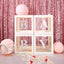 2 Pack 12" White Clear Baby Shower Party Decoration Boxes, Transparent DIY Balloon Boxes
