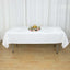 Premium Polyester 54"x96" Rectangle Tablecloth White - Durable 220GSM Stain-Resistant Fabric for Weddings & Events