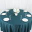 Polyester 108" Round Tablecloth Peacock Teal - Wrinkle-Resistant Table Cover