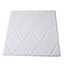 10 Pack 40 Sq ft 3D White Foam Self Adhesive Wall Panels - Alligator Skin Design