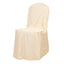 Scuba Stretch Chair Cover Beige for Banquet Chairs Slim Fit Design - Wrinkle Free and Durable Slipcover