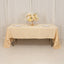 Lamour Satin 60"x126" Rectangle Tablecloth Beige - Soft & Silk-Like Table Cover
