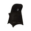 Stretch Spandex Chair Cover Black for Folding Chairs - Enhanced Style & Secure Fit Slipcover with Stunning Silver Rhinestone Buckled Sash Band