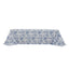 Polyester 90"x156" Rectangle Tablecloth White - Seamless Blue French Toile Pattern for Chic Weddings