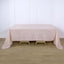 Faux Linen 90"x132" Rectangular Tablecloth Blush Seamless with Slubby Textured - Wrinkle Resistant & Seamless Table Cover
