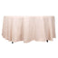 Premium Polyester 108" Round Tablecloth Blush - Wrinkle-Resistant 220GSM Table Cover