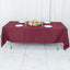 Premium Polyester 60"x102" Rectangle Tablecloth Burgundy - Durable 220GSM Wrinkle-Resistant Table Cover