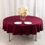 Scuba Round 90" Tablecloth Burgundy - Wrinkle Free & Stain Resistant Table Cover