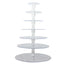 7-Tier Acrylic Round Cupcake Stand Clear & Catering Displays 26"