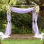 5ftx14ft Lavender Lilac Chiffon Curtain Panel, Durable Flame Resistant Backdrop Ceiling Drapery With Rod Pocket