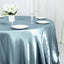 Satin 132" Round Tablecloth Dusty Blue - Stylish Seamless Table Cover