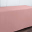 Fitted Polyester 72"x30" Rectangle Tablecloth Dusty Rose - Durable Table Cover