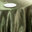 Satin 132" Round Tablecloth Dusty Sage Green - Stylish Seamless Table Cover