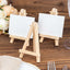 10-Pack Wooden Display Easel Stands DIY Mini Design Natural - Rustic Place Card Table Number Holders 5"