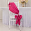 5 Pack Lamour Satin 6"x106" Chair Sashes Fuchsia - Stylish Reusable Decorative Bows