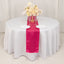 Lamour Satin 12"x108" Table Runner Fuchsia - Smooth & Lustrous Finish