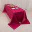 Lamour Satin 90"x156" Rectangle Tablecloth Fuchsia - Luxurious, Soft Seamless Table Cover