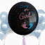 24" Gender Reveal Blue Confetti Filled Boy Or Girl Print Latex Balloon