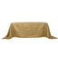 Taffeta 90"x132" Rectangle Tablecloth Gold - Seamless Accordion Crinkle Design for Sophisticated Gatherings