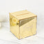 10" Gold Mirror Acrylic Wedding Card Box with Slot - Wishing Well Money Box for Reception, Graduation, and Events