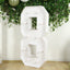 Giant LED Marquee Light Up Number "8", White 4ft Pre-Cut Foam Board with 10 Warm White Battery Operated LEDs, Glue Gun and Sticks
