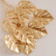 4-Pack Artificial Monstera Leaves Bushes Metallic Gold - Themed Weddings Parties & Events 14"