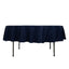 Fire Retardant Premium Polyester 90" Round Tablecloth Navy Blue - High-Performance Table Cover
