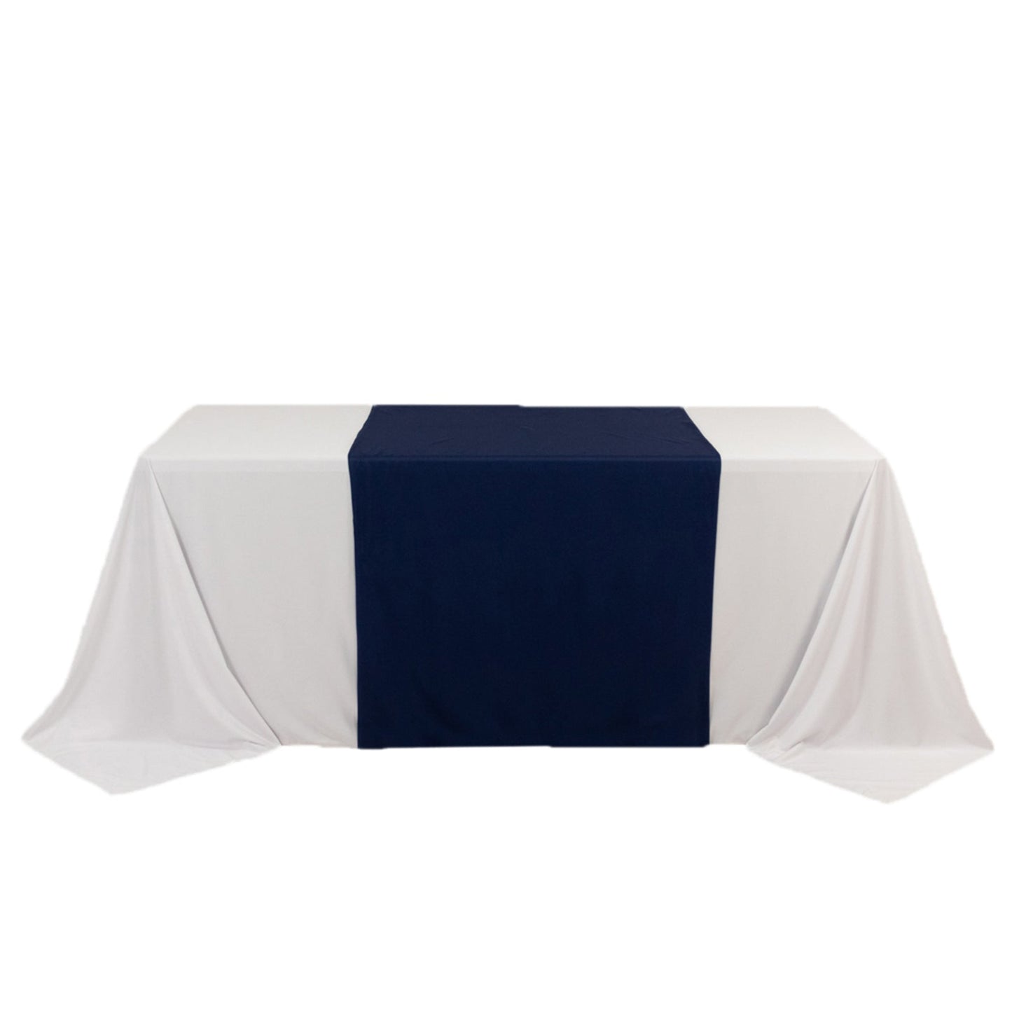 Wide Premium Polyester 36"x72" Table Runner Navy Blue - Sublimation Printable Banner