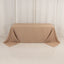 Premium Polyester 90"x132" Rectangle Tablecloth Nude - Seamless 220GSM Stain-Resistant Table Cover