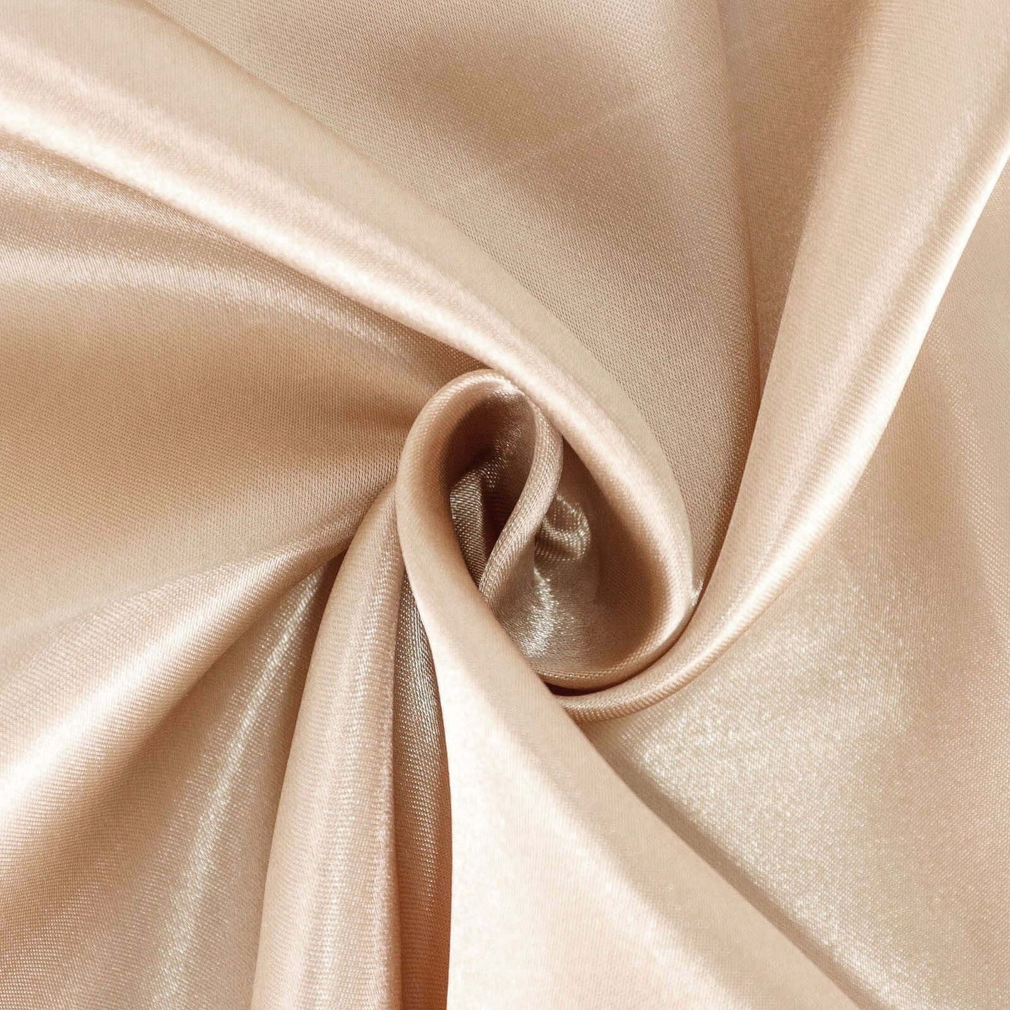 Satin Rectangular 90"x132" Tablecloth Nude - Seamless Table Cover