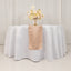 Lamour Satin 12"x108" Table Runner Nude - Smooth & Lustrous Finish