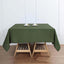 Polyester 70"x70" Table Overlay Square Tablecloth Olive Green - Wrinkle-Resistant & Durable Table Cover