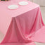 Scuba Rectangular 90"x156" Tablecloth Pink - Wrinkle Free, Stain Resistant & Seamless Table Cover