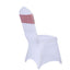 5 Pack Sequin Spandex Chair Sashes Rose Gold - Stretch Chair Bands 6"x15"