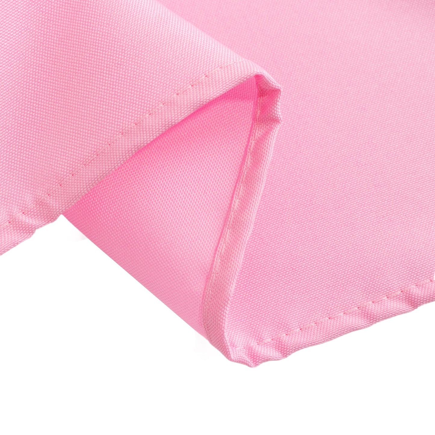 Premium Polyester 70"x70" Table Overlay Square Tablecloth Pink 220GSM Wrinkle-Resistant Table Cover