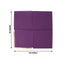 50-Pack Paper Beverage Napkins with Gold Foil Edge Purple - Disposable 2 Ply Cocktail Napkins for Events 6.5"x6.5"