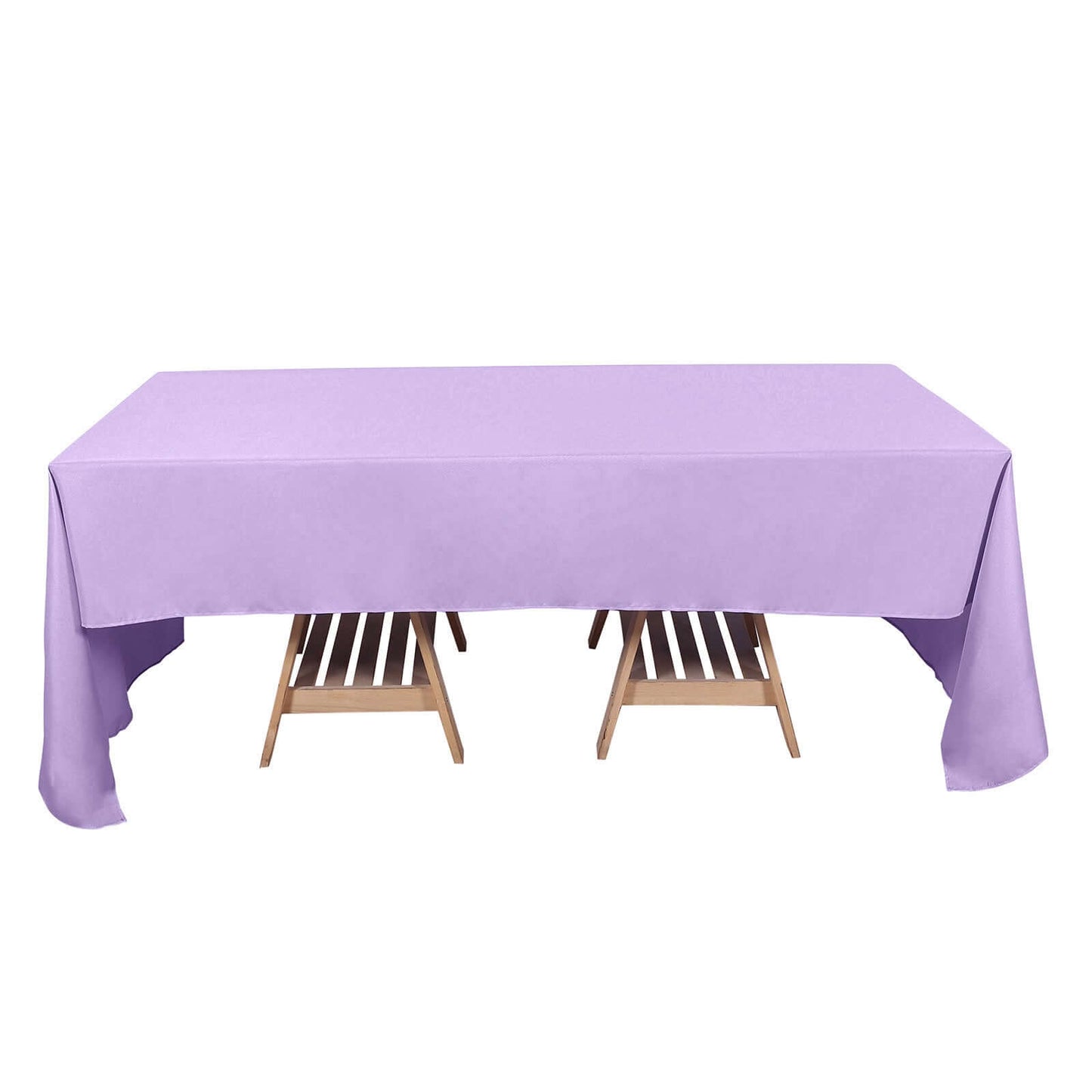 Polyester 60"x126" Rectangle Tablecloth Lavender Lilac - Wrinkle-Resistant Table Cover
