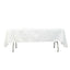 Taffeta 60"x102" Rectangle Tablecloth White - Accordion Crinkle Design for Modern Gatherings