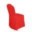 Polyester Slip On Banquet Chair Covers Red - Stain-Resistant Reusable Durable Fabric