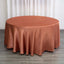 Satin 120" Round Tablecloth Terracotta (Rust) - Stylish Seamless Table Cover