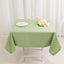 Premium Polyester 54"x54" Square Tablecloth Sage Green - Stain and Wrinkle-Resistant 220GSM Table Cover