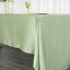 Satin Rectangular 60"x126" Tablecloth Sage Green - Smooth and Lustrous Table Cover