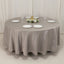 Lamour Satin 108" Round Tablecloth Silver - Durable & Silk-Like Table Cover