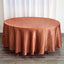 Satin 108" Round Tablecloth Terracotta (Rust) - Smooth and Lustrous Table Cover