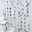 Silver Round Chain Foil Fringe Curtain Party Backdrop, Metallic Silver Tinsel Streamer Party Decor - Door Window Foil Curtain - 3ftx6.5ft