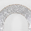 8ft Silver Big Payette Sequin Open Arch Wedding Arch Cover, Sparkly U-Shaped Fitted Backdrop Slipcover