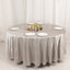 Scuba Round 108" Tablecloth Shimmering Silver - Wrinkle Free & Stain Resistant Table Cover